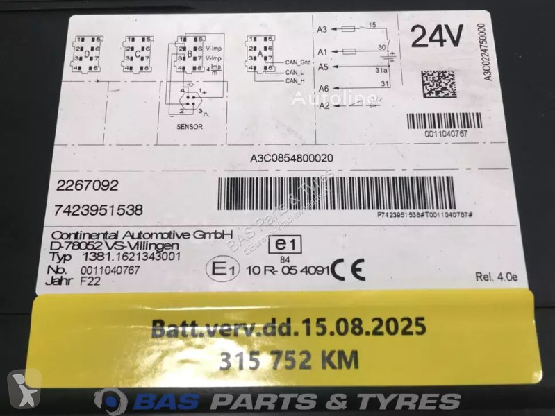 Peças pesados DAF Tachygraphe  Tachograaf pour...