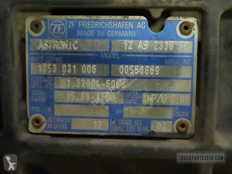 Reservdelar lastbilar MAN Gearbox & Clutch...