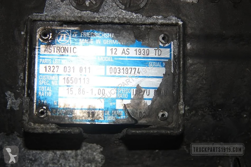 Reservdelar lastbilar ZF 1650113 ZF Astronic...