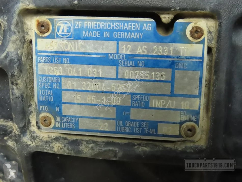 Reservdelar lastbilar MAN Gearbox & Clutch...