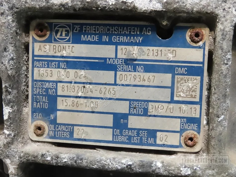 Reservdelar lastbilar MAN Gearbox & Clutch...