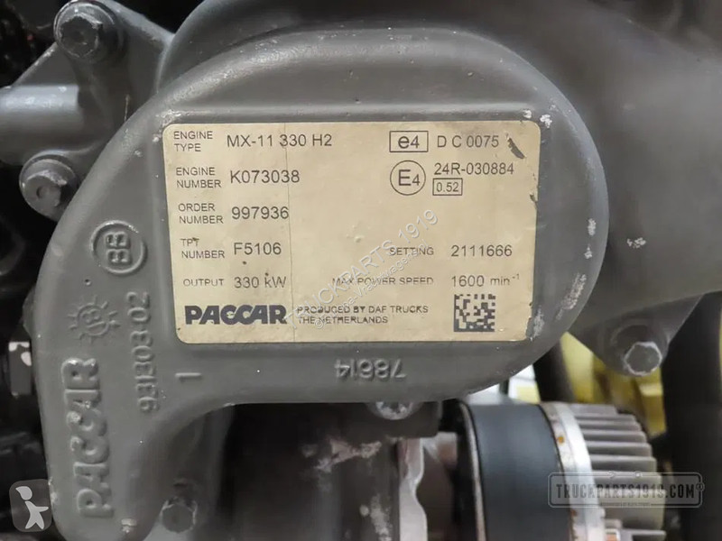 Pièces poids lourds DAF Motor MX11 330 H2 Euro6