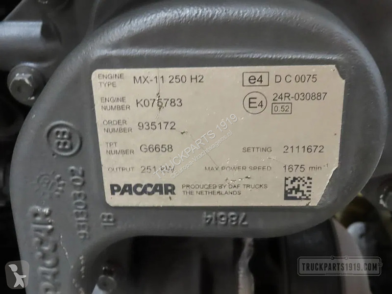 Pièces poids lourds DAF Motor MX-11 250 H2 E6