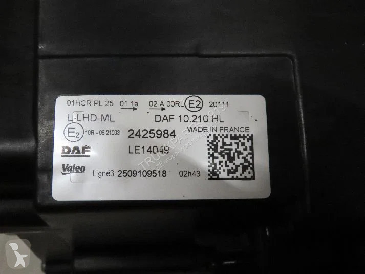 Reservdelar lastbilar DAF 2188984 Koplamp Links...