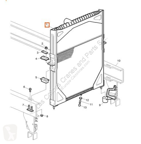 قطع غيار الآليات الثقيلة Volvo Radiateur de...
