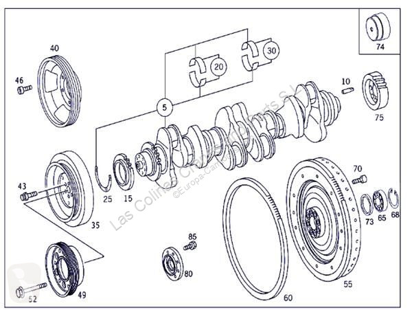 قطع غيار الآليات الثقيلة Mercedes Volant moteur...