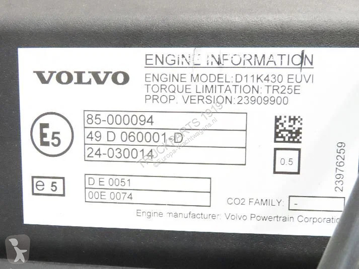 Pièces poids lourds Volvo 23639097 Motor...