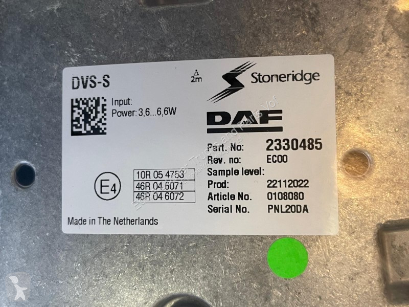 Części ciężarówki DAF 2330485 / 2352225 DVS-S...