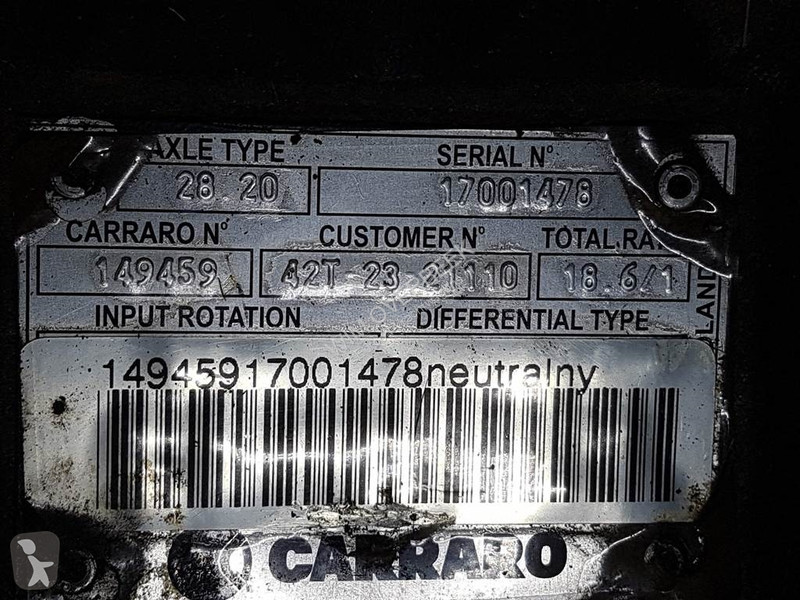 قطع غيار الآليات الثقيلة Komatsu WA70-5-Carraro...