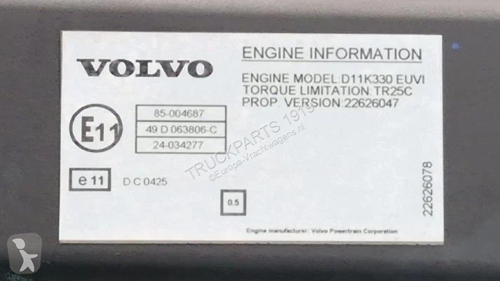 قطع غيار الآليات الثقيلة Volvo 22626047 Motor...