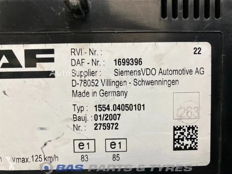 قطع غيار الآليات الثقيلة DAF Controlpanel