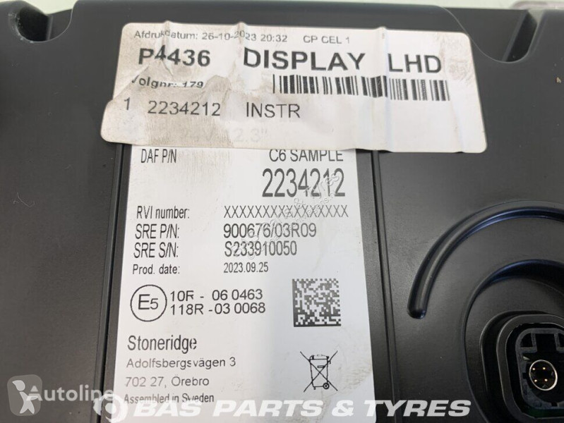 قطع غيار الآليات الثقيلة DAF Controlpanel