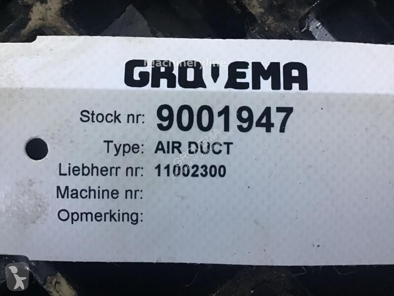 قطع غيار الآليات الثقيلة Liebherr Air Duct