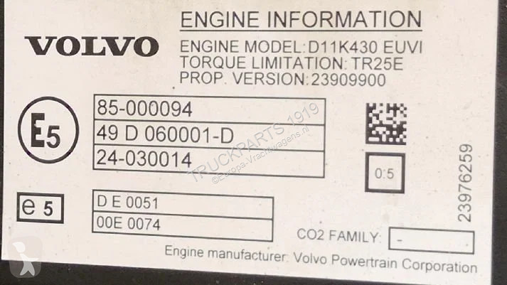 Teherautó-alkatrészek Volvo Engines & Parts...