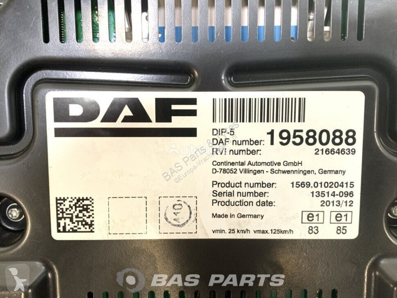 Pièces poids lourds DAF Controlpanel