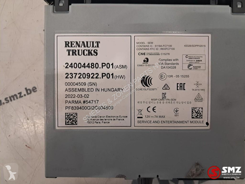 Запчасти для грузовика Renault Occ SEM radio...