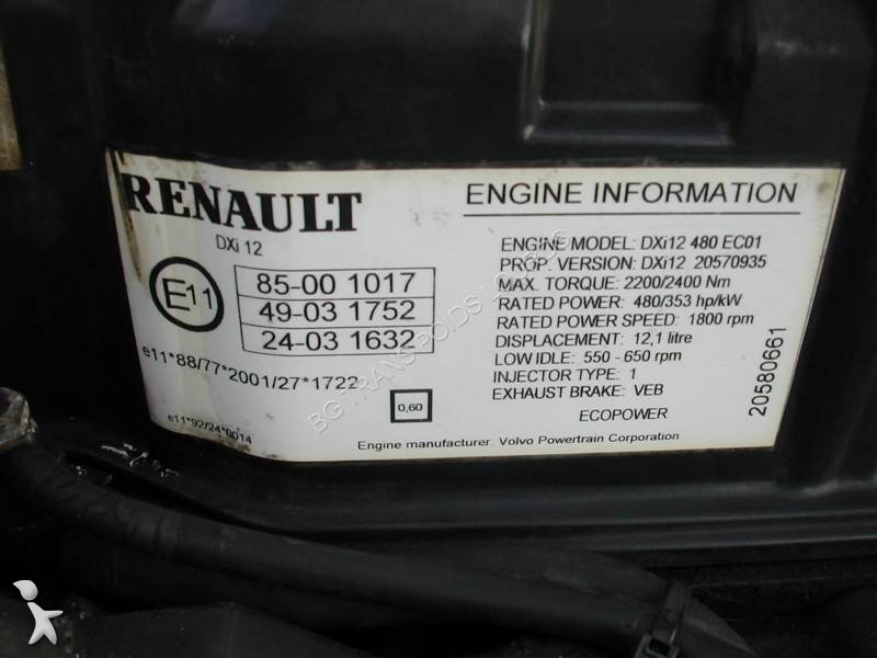 Vrachtwagenonderdelen Renault 480 DXI