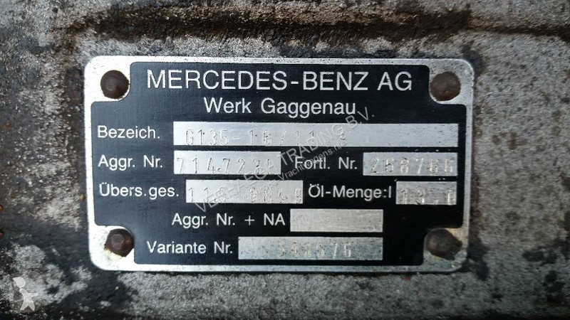 Pièces poids lourds Mercedes G135 Eps...