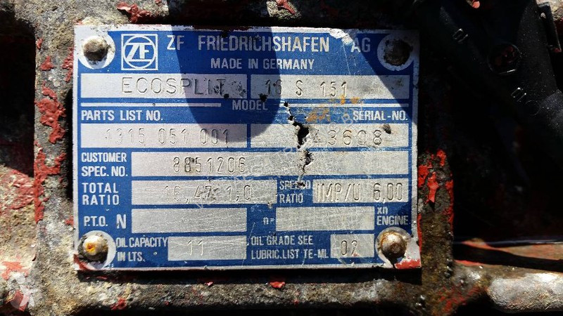 Запчасти для грузовика ZF 16S151