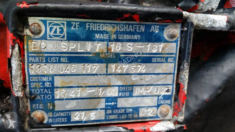 Repuestos para camiones ZF 16S181