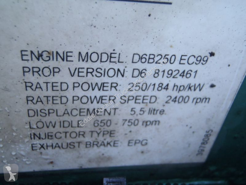 Reservdelar lastbilar Volvo D6B250 EC99