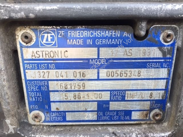 Pièces poids lourds DAF ASTRONIC 12AS1931TD...