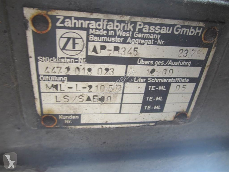 قطع غيار الأشغال العمومية ZF AP-B345 - O&K -...