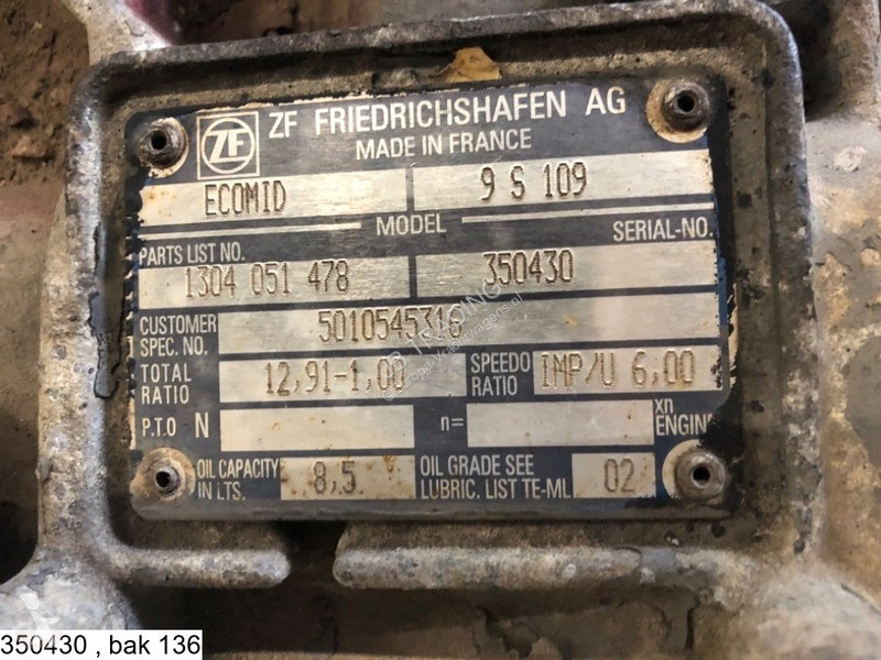 Piese camioane ZF ECOMID 9 S 109, Manual