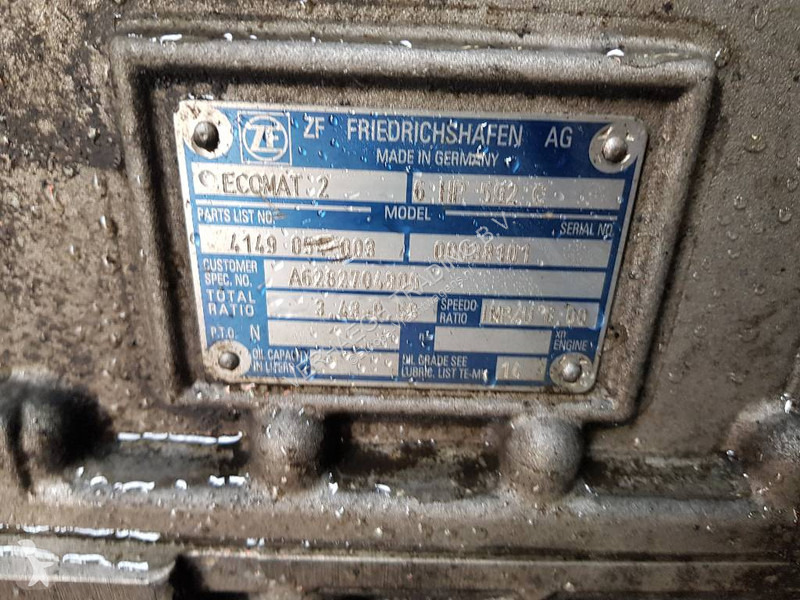 قطع غيار الآليات الثقيلة ZF ECOMAT 2 6HP592C