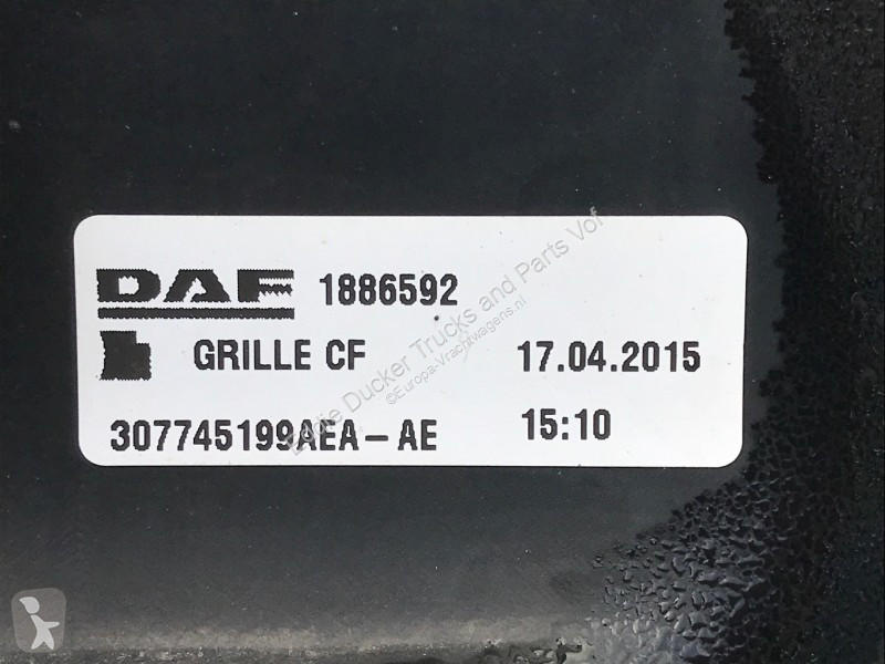 Peças pesados DAF 1886592-2046503 ONDERGRILLE...