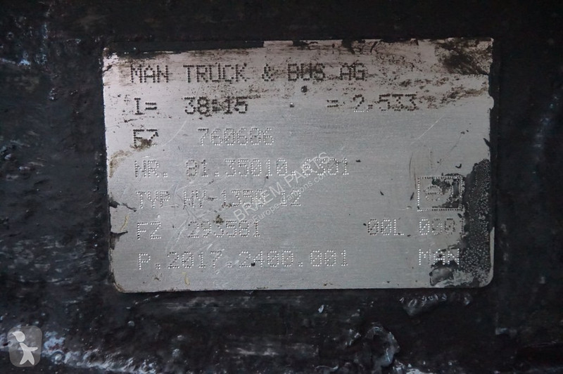 Reservdelar lastbilar MAN HY-1350-15 38:15...