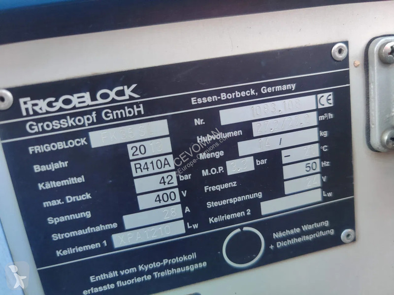 Peças pesados Thermoking Frigoblock  FK 35 SL -...