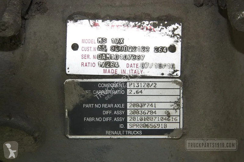 Reservdelar lastbilar Meritor Axle & Steering...