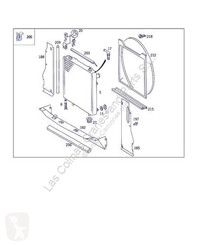 قطع غيار الآليات الثقيلة Mercedes Radiateur de...