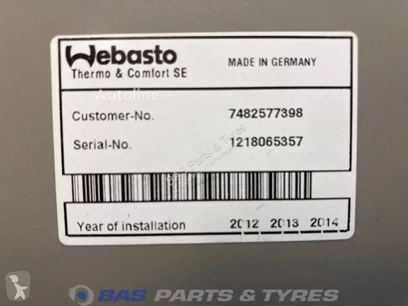 قطع غيار الآليات الثقيلة Webasto T-Serie AirTop...