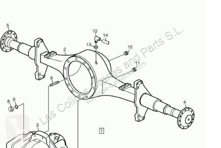 قطع غيار الآليات الثقيلة Volvo Carter d'essieu...