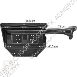 MAN SERIES 5 / 6 LH REAR MUDGUARD BRACKET FRONT...