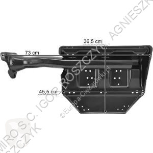 Scania SERIES 5 / 6 RH REAR MUDGUARD BRACKET...