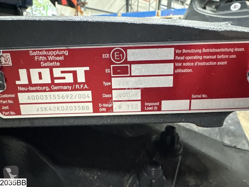 Náhradní díly pro kamiony Jost JSK 40