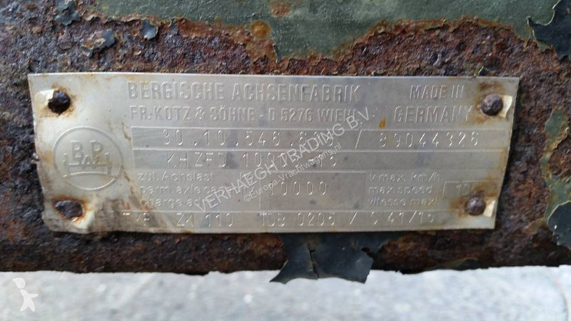 Reservdelar lastbilar BPW TRAILER AXLES