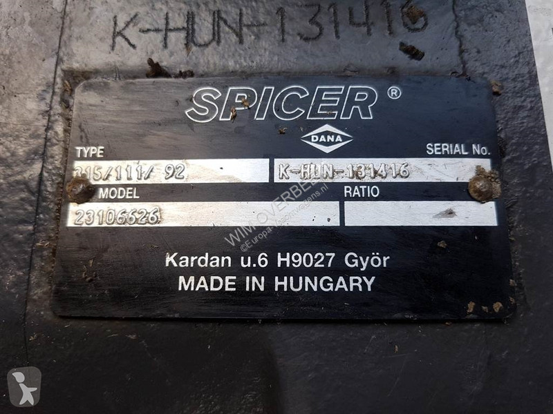 Náhradní díly stavba Spicer Dana 315/111/92 -...