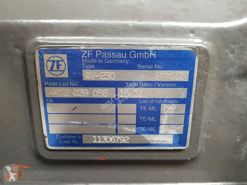 Vrachtwagenonderdelen Volvo L30B-Z/SX - ZF...