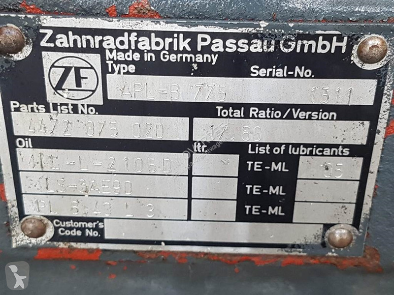 قطع غيار الأشغال العمومية ZF APL-B775 -...