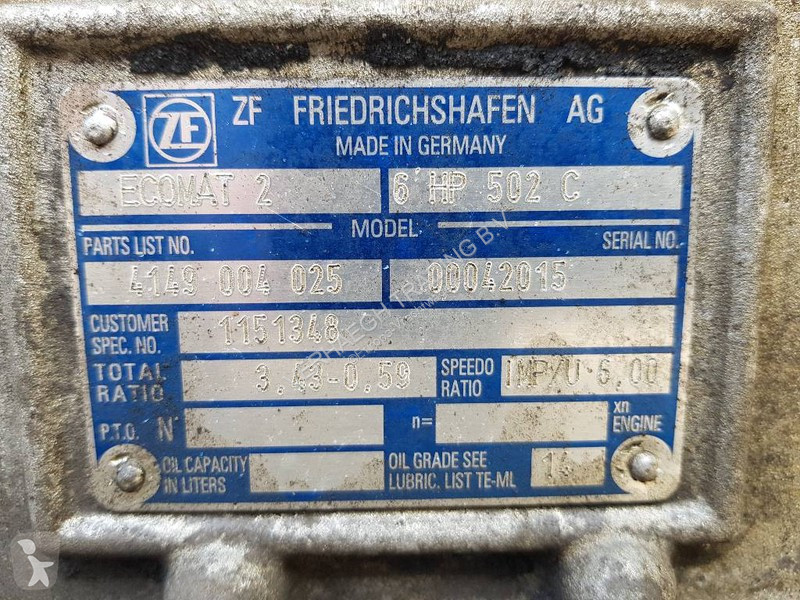 Vrachtwagenonderdelen ZF Ecomat 2 6HP502C