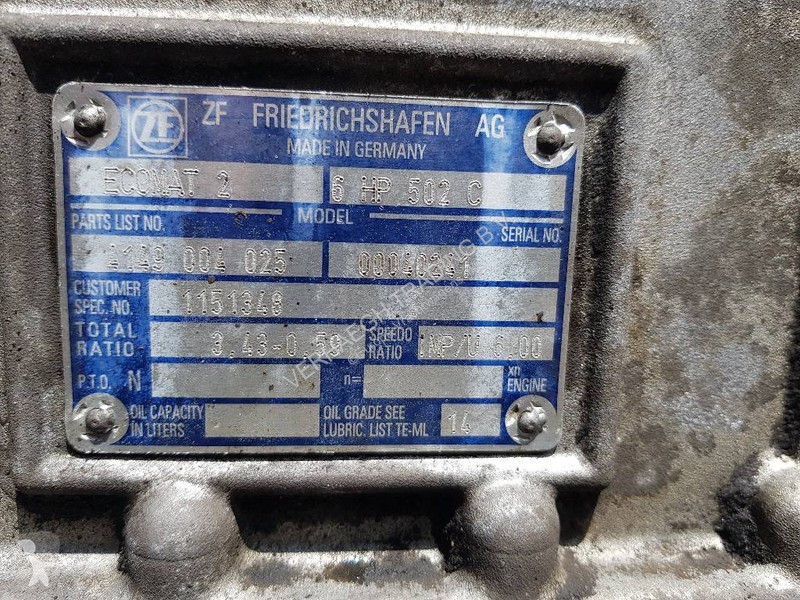 Repuestos para camiones ZF Ecomat 2 6HP502C