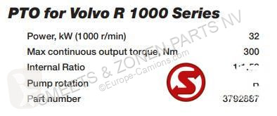 Reservdelar lastbilar Volvo Occ Pto Volvo R1000...
