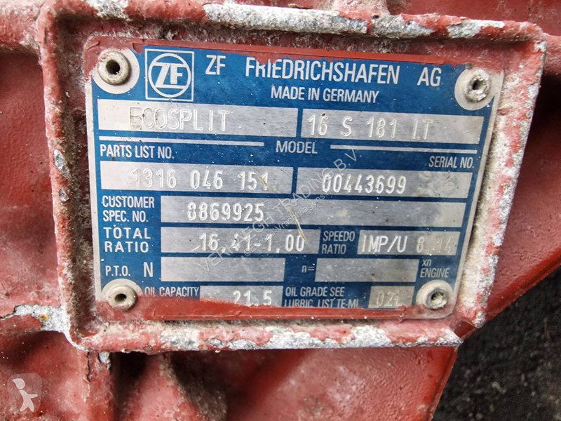 Ricambio per autocarri ZF ECOSPLIT 16S181 IT