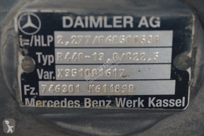 Reservdelar lastbilar Mercedes R440-13A/C22.5...