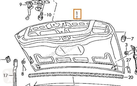 Ricambio per autocarri Volkswagen Capot Capo...