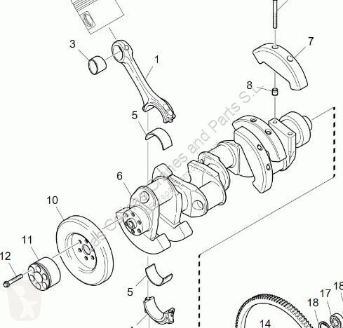 Vrachtwagenonderdelen Scania Vilebrequin pour...